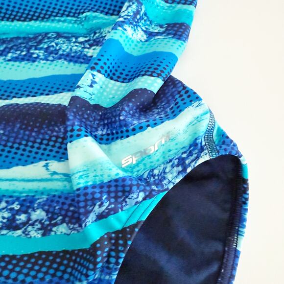 [Sporti] Wide Strap Blue Deepwater Racerback Competition Swimsuit NWT Size 40 - Picture 13 of 13